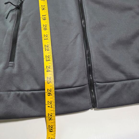 Solaris Gray Full Zip Hoodie Men’s M Lightweight Softshell Jacket with Pockets - Picture 9 of 9